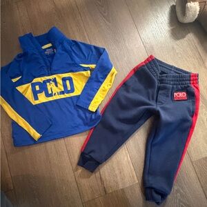 Polo by Ralph Lauren Kids Navy and Red Joggers